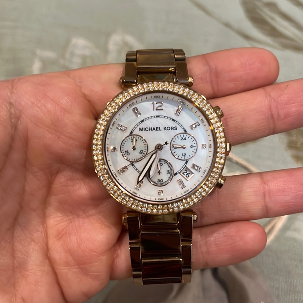 Michael Kors Pink Gold Watch